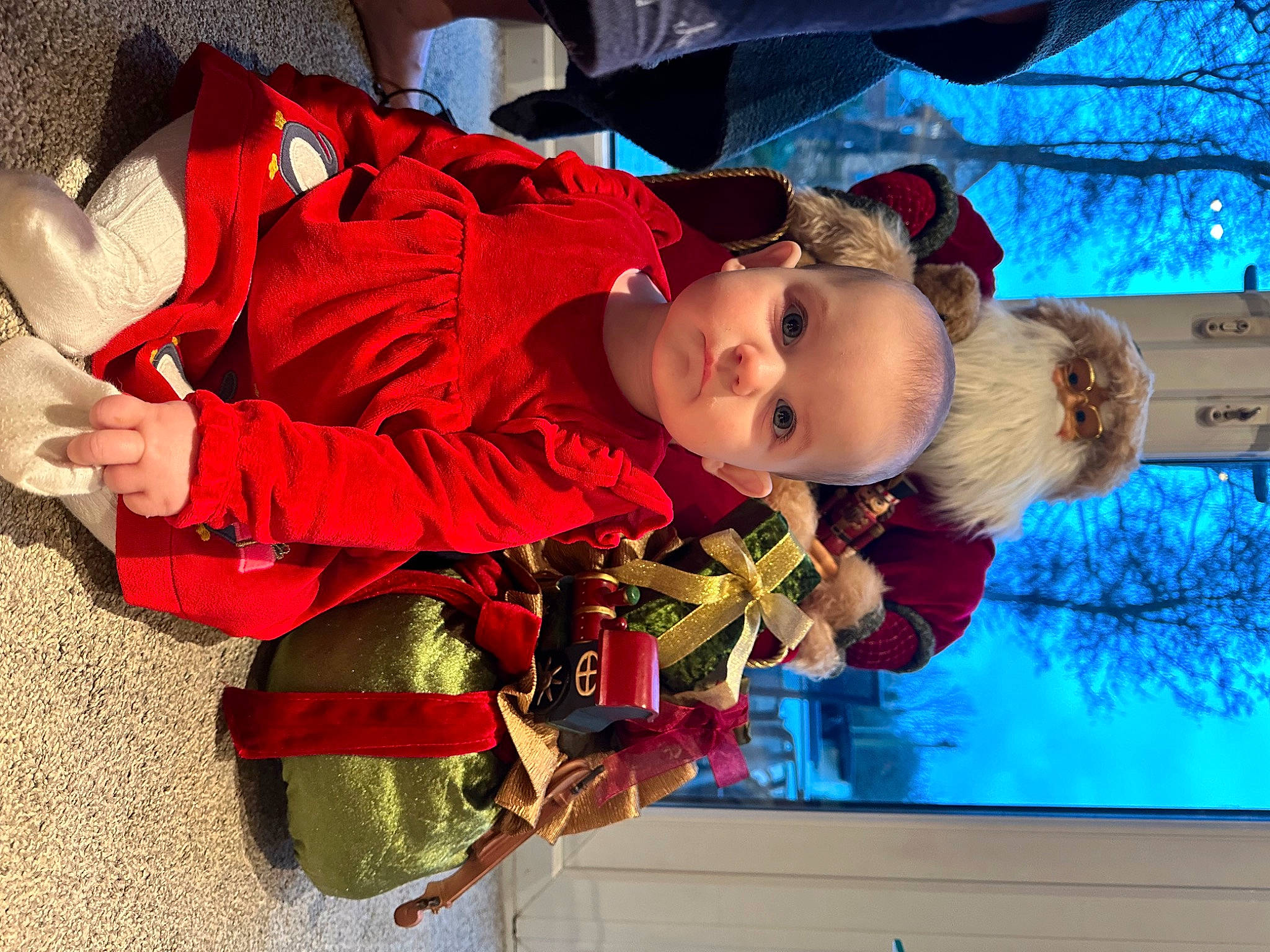 Eleri is registered to the contest to win money with this photo: carmine, child, electric_blue, event, fun, happy, leisure, person, plant, recreation, red, snow, toddler, tradition, tree, vacation, water, winter