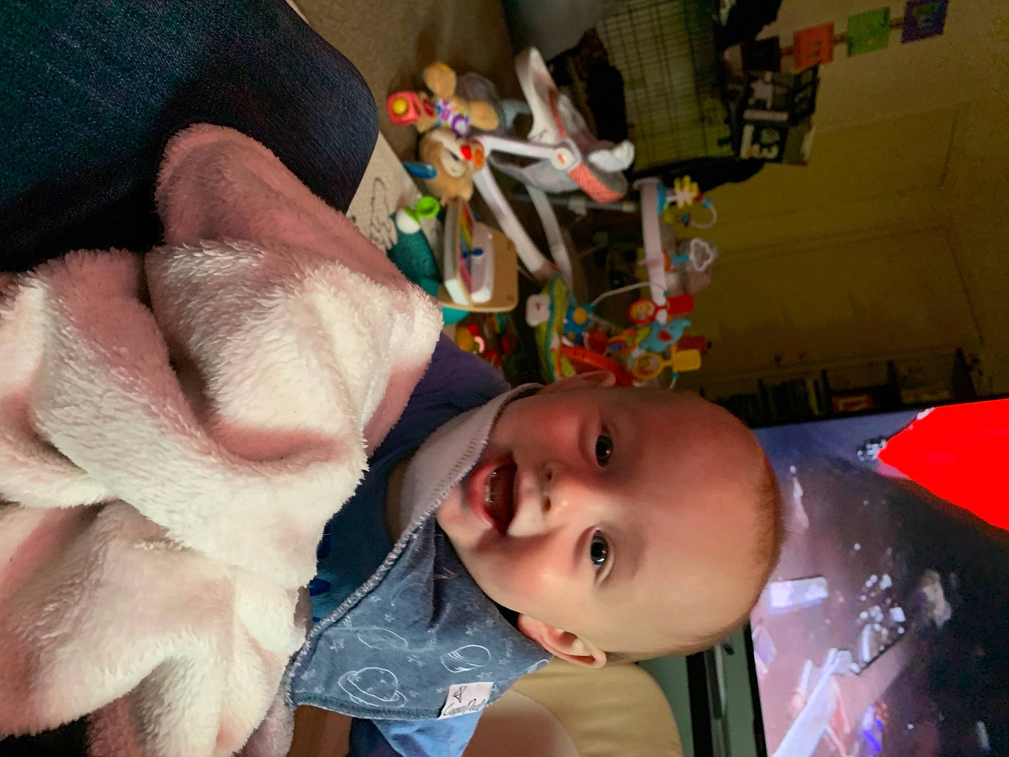 Jaxson is registered to the contest to win money with this photo: baby, baby_products, baby_toddler_clothing, cheek, child, ear, event, eyelash, fun, fur, happy, iris, mouth, nose, person, room, skin, smile, toddler, toy