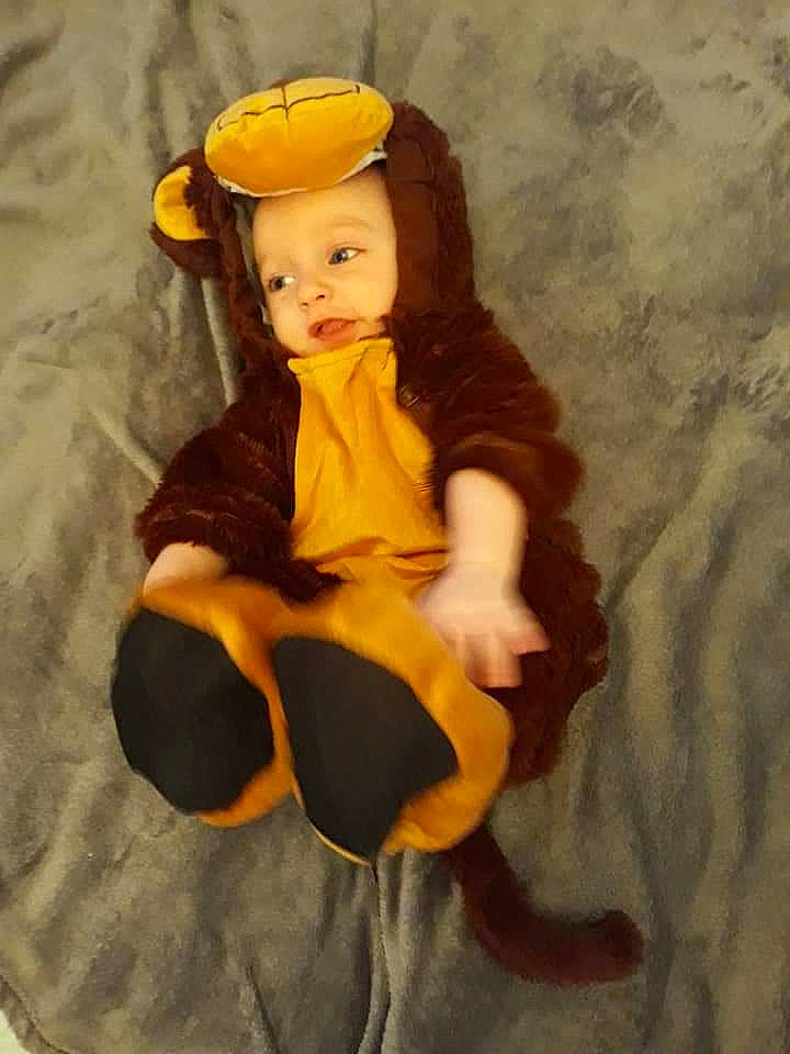 Dalton is registered to the contest to win money with this photo: costume, person, yellow