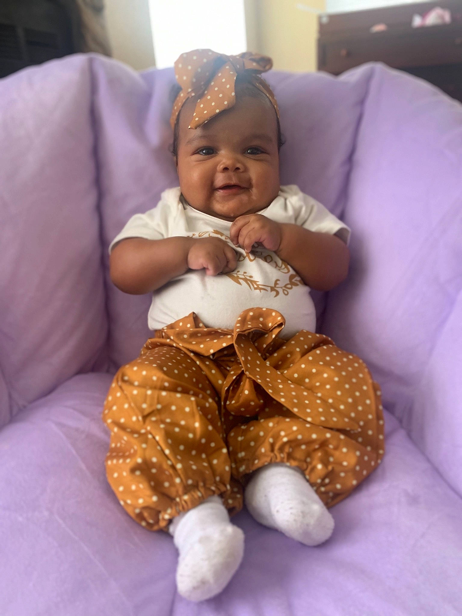 Royal joined the competition — help win amazing prizes! arm, baby, baby_toddler_clothing, comfort, couch, face, finger, hand, happy, head, headgear, headwear, human_body, human_leg, linens, person, skin, stuffed_toy, textile, thumb