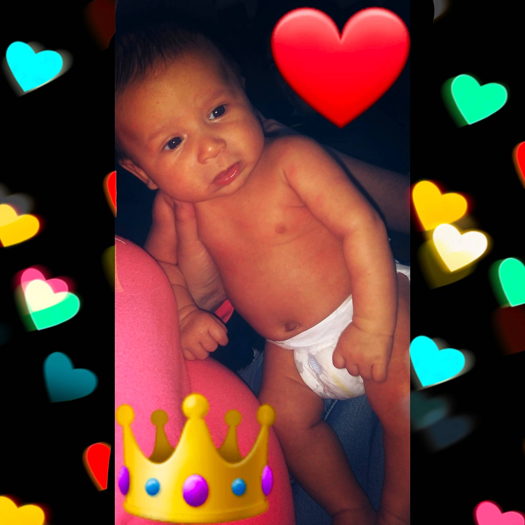 Jayvion joined the competition — help win amazing prizes! art, child, finger, happy, heart, love, person, play, smile, toddler, valentines_day