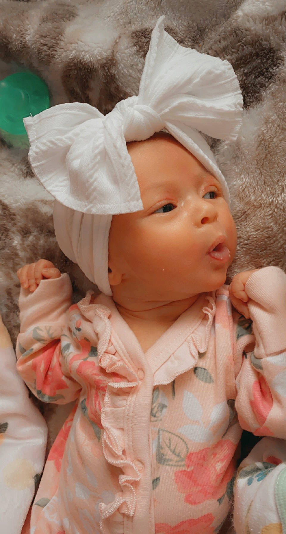 Berkley joined the competition — help win amazing prizes! baby, baby_toddler_clothing, cap, cheek, chin, eye, eyelash, face, facial_expression, hand, head, human_body, iris, lip, mouth, nose, person, pink, skin, textile