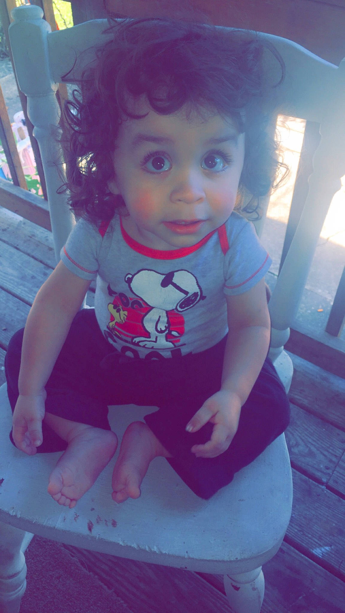 Dyonicio is registered to the contest to win money with this photo: baby, baby_toddler_clothing, cheek, child, chin, cool, electric_blue, finger, happy, head, iris, lip, mouth, person, pink, purple, skin, sleeve, standing, surprise