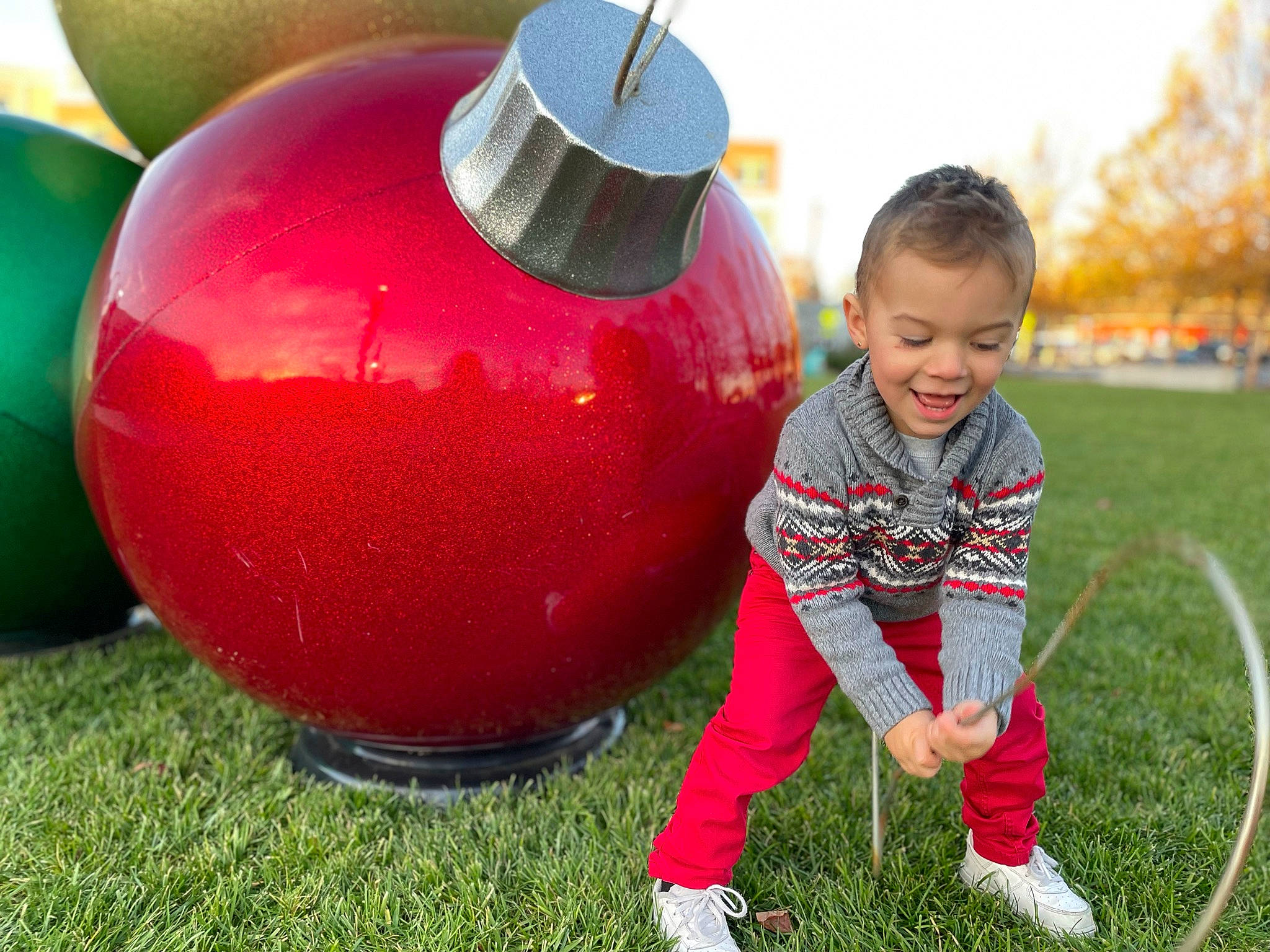 Lucciano joined the competition — help win amazing prizes! ball, child, fun, games, grass, green, happy, inflatable, joy, leisure, magenta, people_in_nature, person, plant, play, public_space, recreation, red, sky, smile