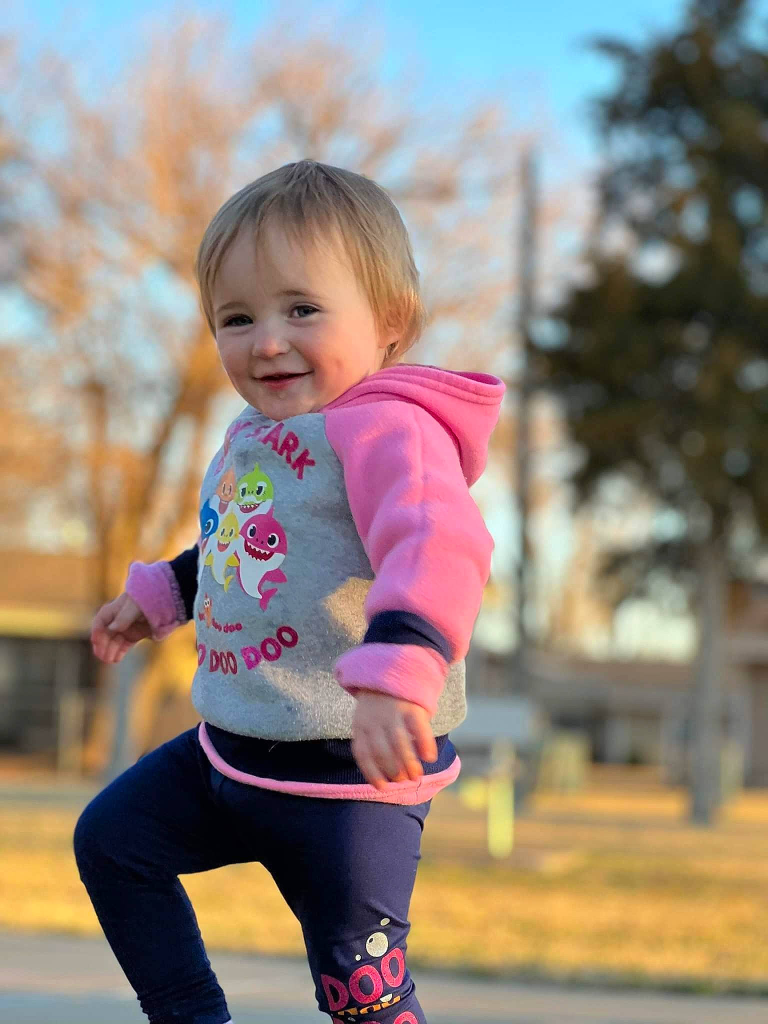 Emmaleigh joined the competition — help win amazing prizes! baby_toddler_clothing, blond, electric_blue, eye, face, grass, happy, joy, leisure, magenta, people_in_nature, person, pink, recreation, sky, sleeve, smile, sportswear, street_fashion, t_shirt