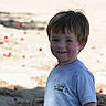 Dean joined the competition — help win amazing prizes! boy, casual_clothing, cheeks, child, daylight, face, flower_petals, grass, ground, hair, happy, nature, outdoor, person, portrait, short_sleeve, smile, sunlight, tshirt, young