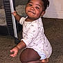 Janae joined the competition — help win amazing prizes! accessories, ankle, applique, baby, babylaughing, bathroom, bed, bedroom, blackhair, bodypart, bracelet, child, clothing, couch, crawling, crib, diaper, door, dress, earring