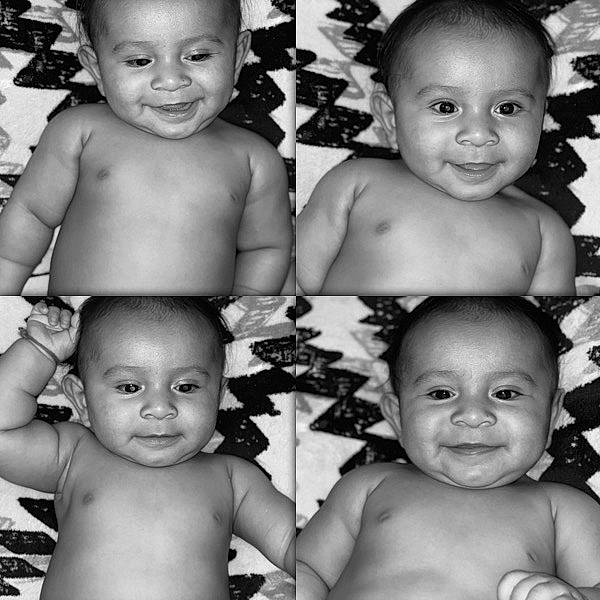 Hector is registered to the contest to win money with this photo: black_and_white, child, emotion, facial_expression, girl, happiness, infant, joy, laughter, monochrome, monochrome_photography, person, photography, smile, toddler