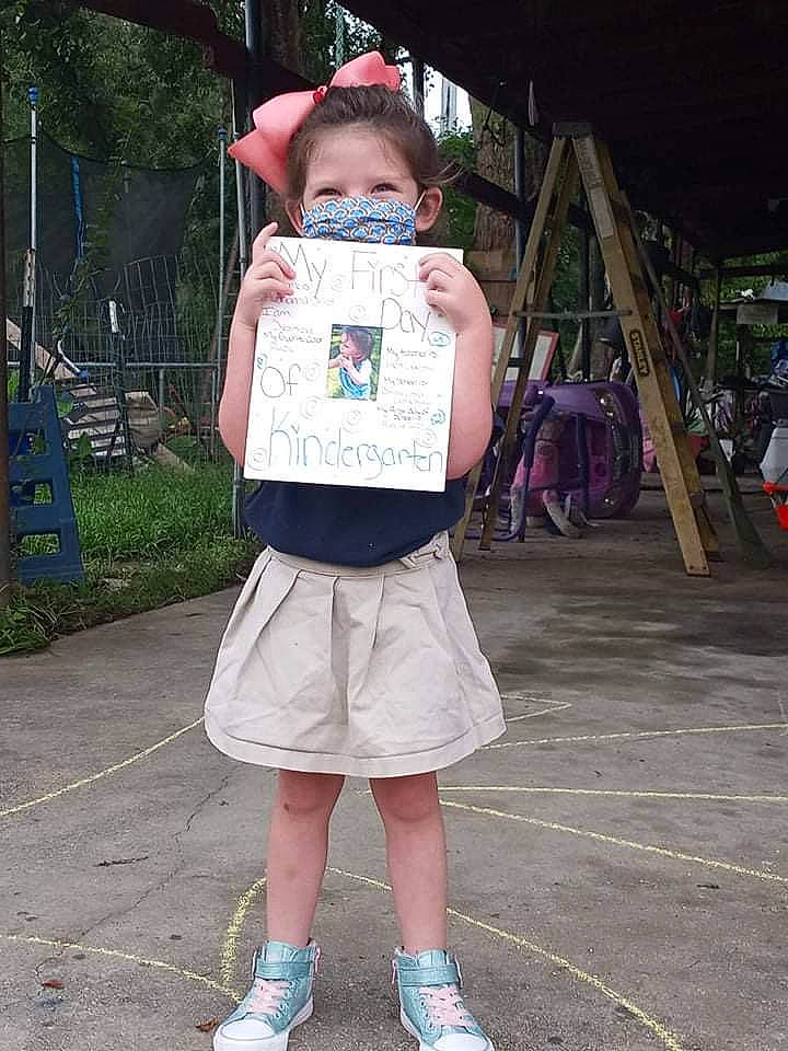 Aubrianna is registered to the contest to win money with this photo: bag, child, cool, eyewear, fashion, fashion_accessory, fun, human_leg, knee, leisure, pattern, person, pink, plant, recreation, sleeve, street_fashion, t_shirt, thigh, toddler