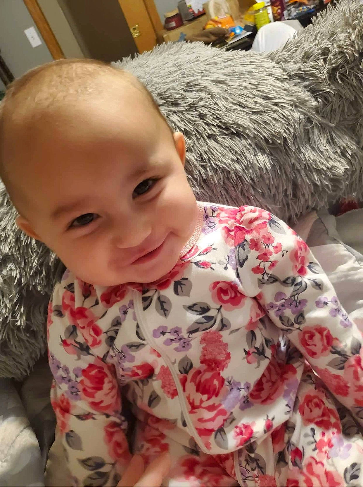 Stärr joined the competition — help win amazing prizes! baby, baby_toddler_clothing, cheek, chin, comfort, dress, eye, face, hair, hairstyle, head, human_body, iris, mammal, mouth, nose, person, skin, sleeve, smile