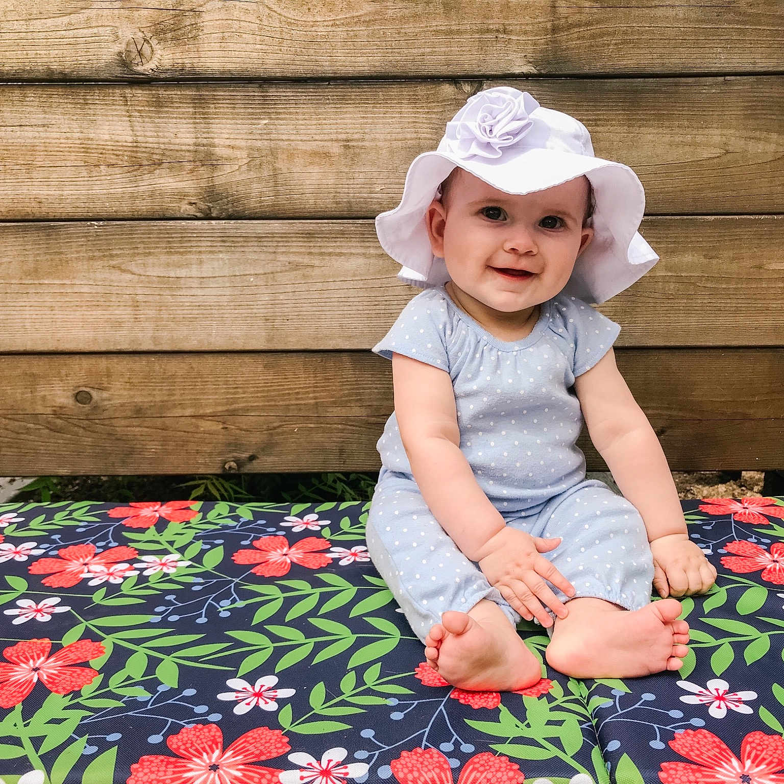 Mackinlee joined the competition — help win amazing prizes! baby_toddler_clothing, child, clothing, design, dress, flower, headgear, headwear, leaf, pattern, person, petal, plant, play, product, sleeve, spring, summer, t_shirt, textile