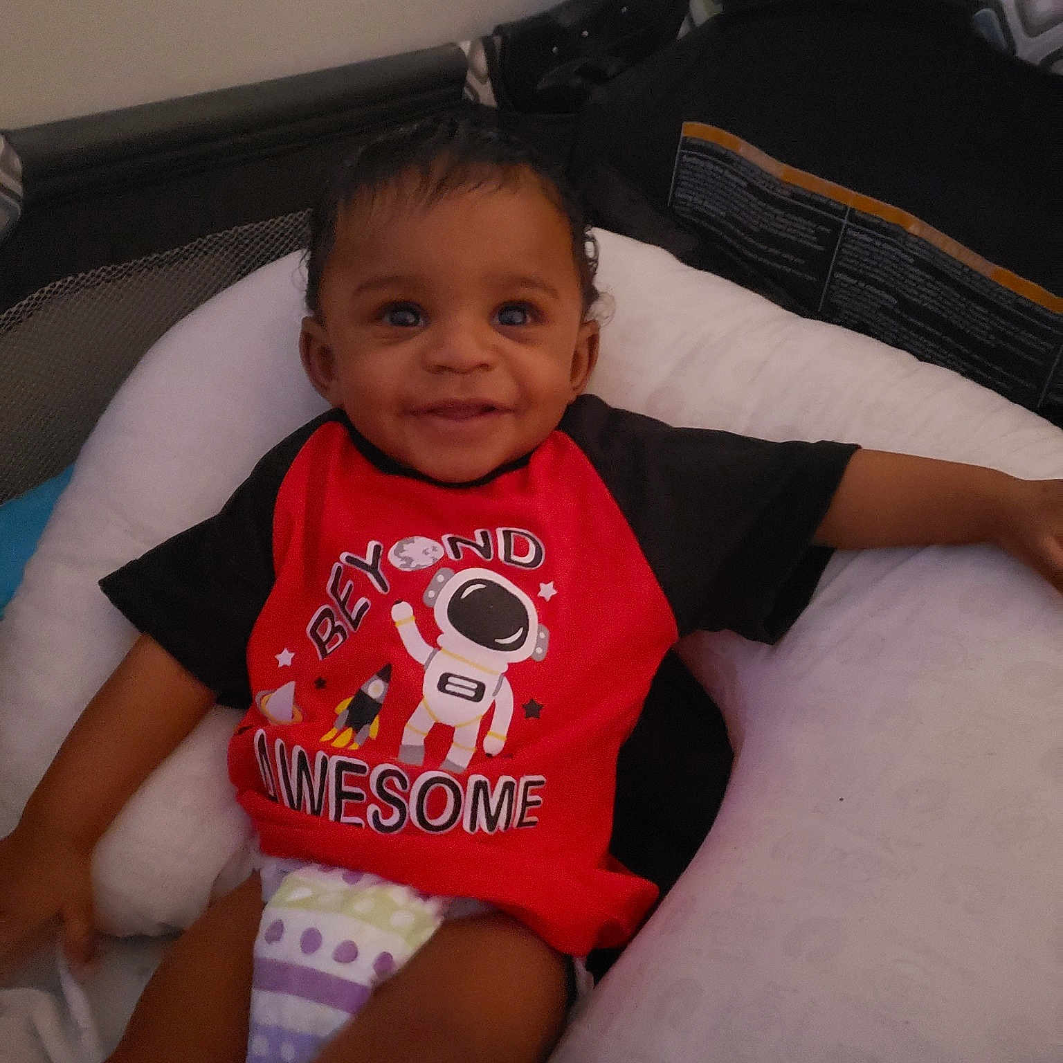 Yuri joined the competition — help win amazing prizes! baby, cheek, child, eye, fun, person, skin, smile, t_shirt, toddler, vacation