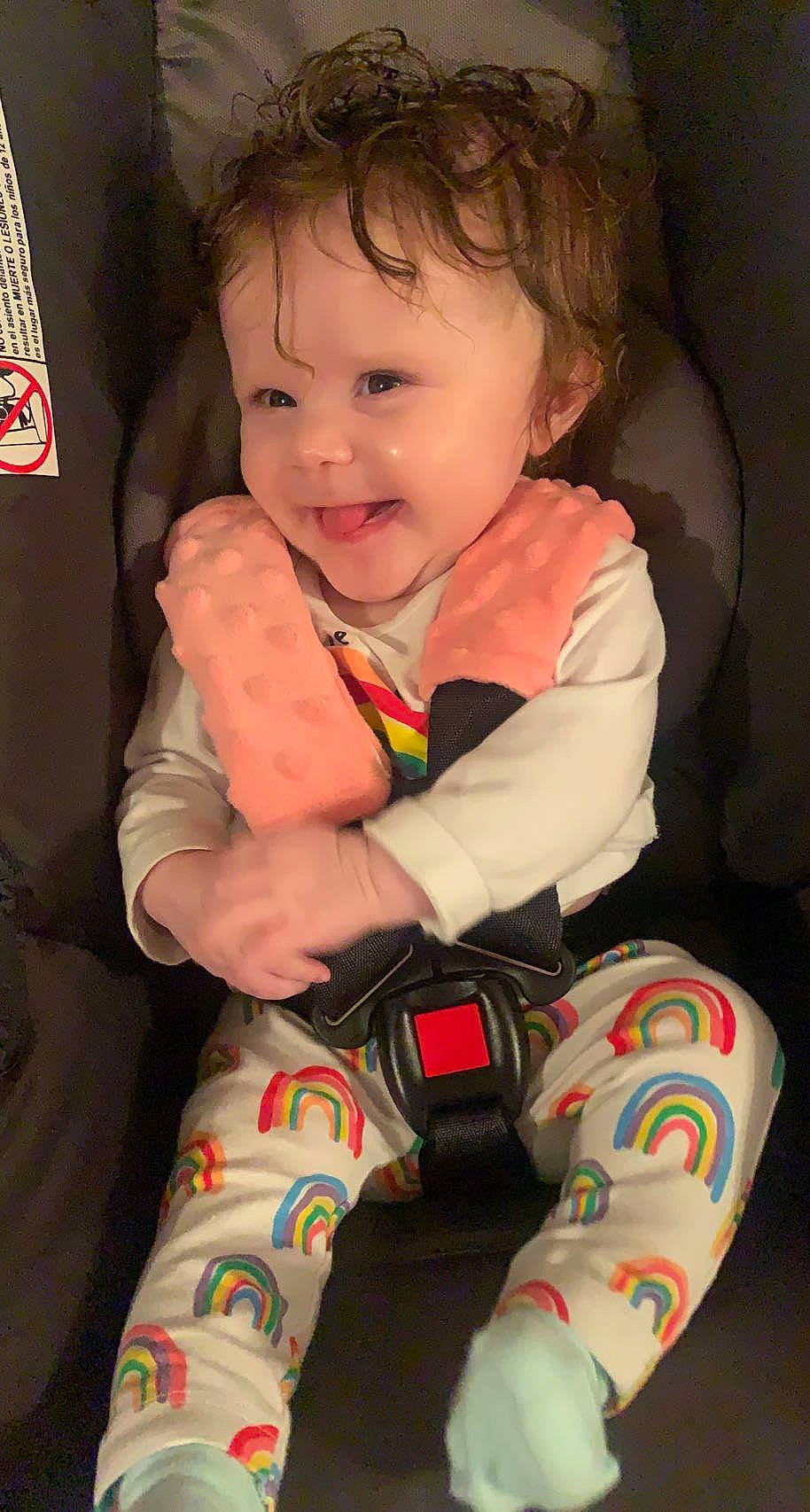 Leilani joined the competition — help win amazing prizes! arm, baby, baby_toddler_clothing, cheek, chin, comfort, eye, finger, hand, head, human_body, iris, knee, mouth, nose, outerwear, person, skin, sleeve, smile