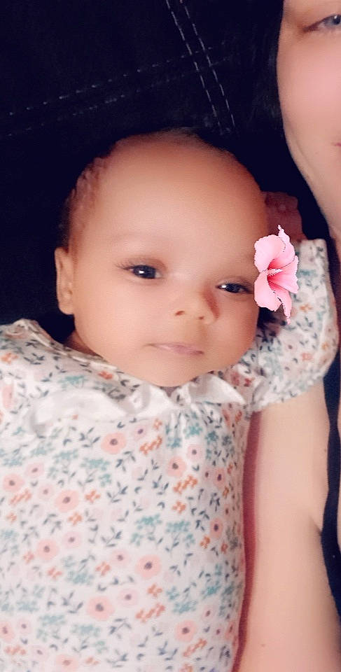 Destiny joined the competition — help win amazing prizes! baby_toddler_clothing, cheek, chin, collar, eye, eyebrow, eyelash, flash_photography, flower, forehead, head, iris, lip, mouth, neck, nose, person, petal, skin, sleeve