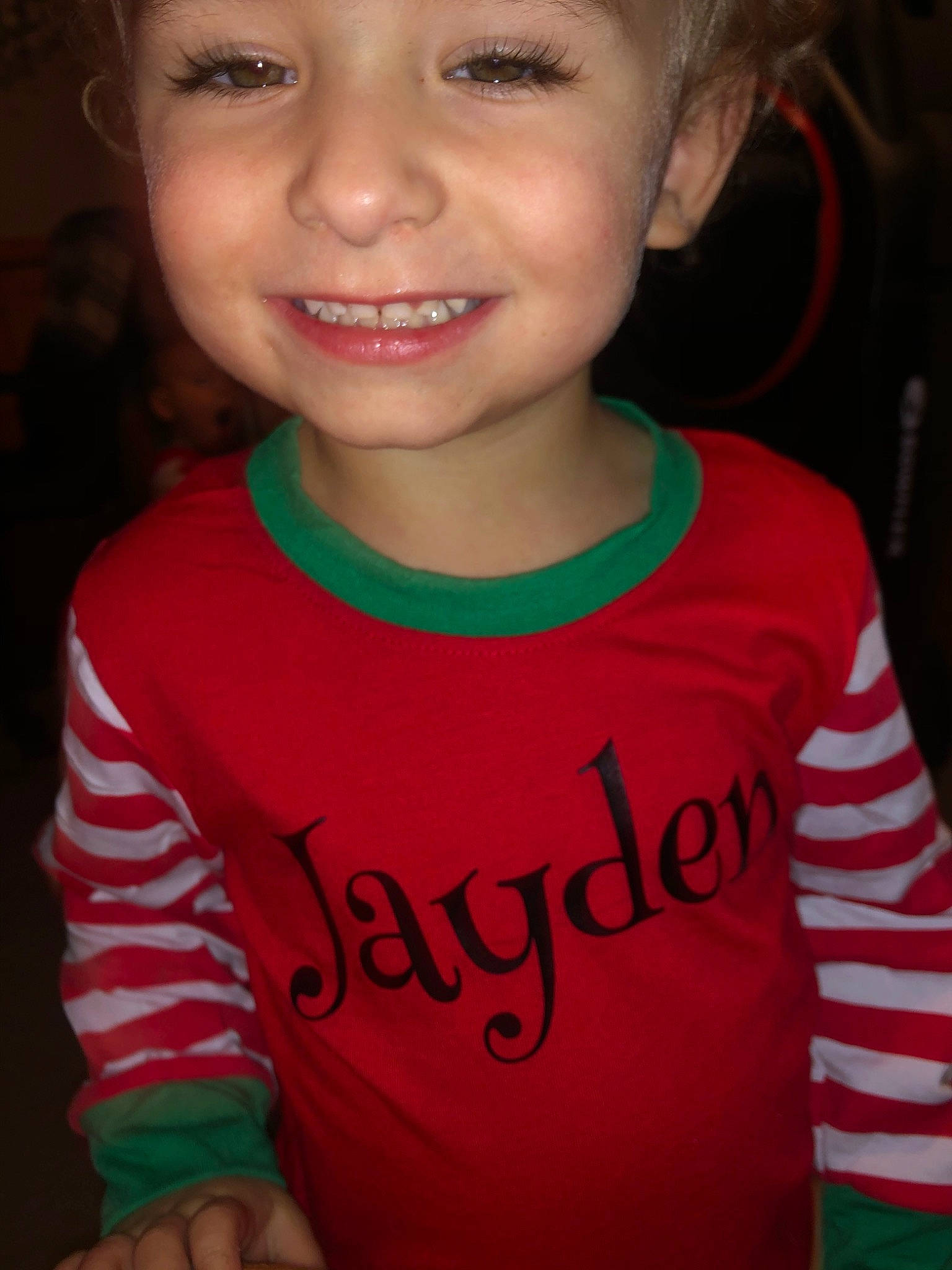 Jayden James is registered to the contest to win money with this photo: cheek, child, child_model, chin, cool, eyebrow, face, facial_expression, forehead, fun, hair, happy, head, joy, lip, organ, person, skin, smile, t_shirt