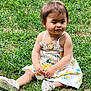 Alyna participe au concours pour gagner de l'argent avec cette photo : toddler, child, grass, outdoor, nature, greenery, dress, floral, sitting, curious, baby, shoes, summer, play, toy, field, sunlight, young, person, casual