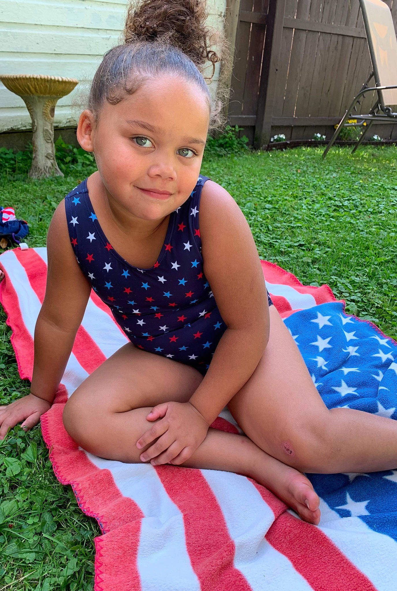 Milani joined the competition — help win amazing prizes! child, electric_blue, event, fun, grass, happy, human_leg, joy, knee, lap, leisure, pattern, person, pink, plant, recreation, shorts, sitting, smile, thigh