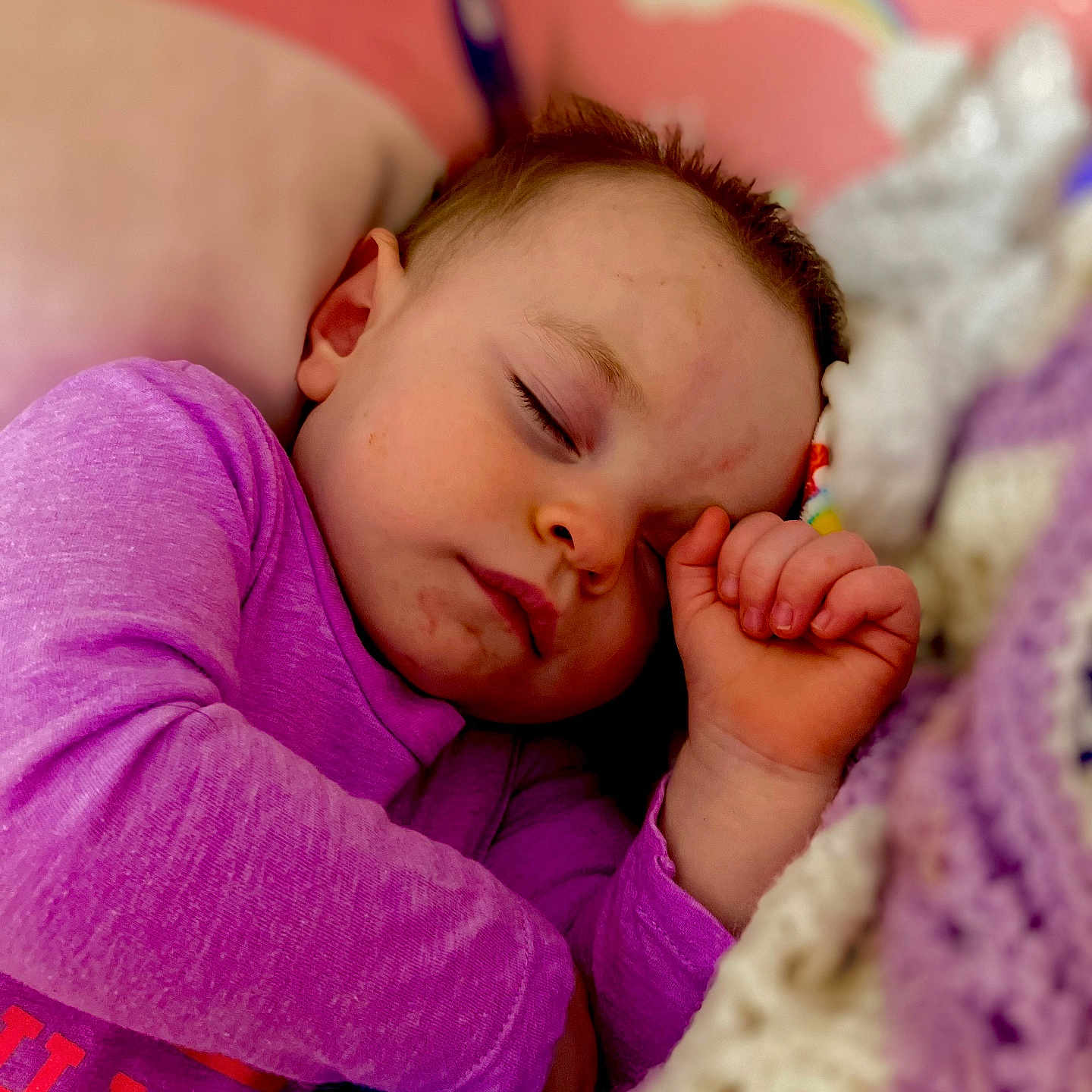 Lillian joined the competition — help win amazing prizes! baby, bed, blanket, bodypart, cosmetics, couch, cushion, face, finger, furniture, hand, head, homedecor, lipstick, newborn, person, photography, portrait, quilt, sleeping