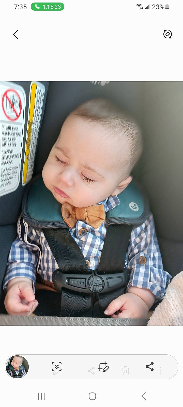 Calvin joined the competition — help win amazing prizes! baby, baby_carriage, baby_in_car_seat, baby_products, baby_toddler_clothing, cheek, child, collar, comfort, eyelash, finger, happy, iris, pattern, person, plaid, sitting, skin, sleeve, tartan