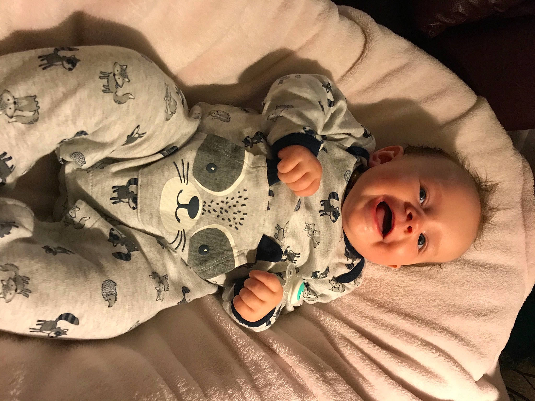 Everest is registered to the contest to win money with this photo: baby, baby_products, baby_toddler_clothing, child, comfort, human, nightwear, person, skin, sleep, toddler