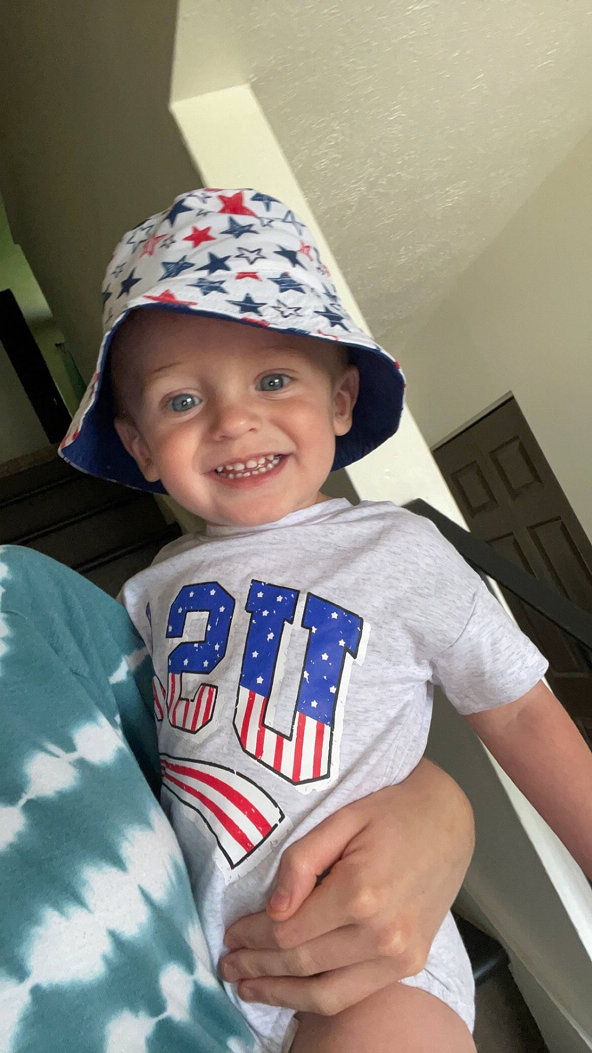 Dawson joined the competition — help win amazing prizes! baseball_cap, cap, child, clothing, costume_hat, electric_blue, event, eye, face, facial_expression, fun, happy, headgear, headwear, joy, party_hat, party_supply, person, sleeve, smile