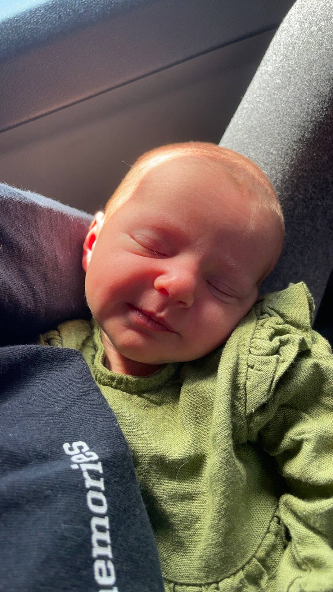 Dalila is registered to the contest to win money with this photo: baby, baby_toddler_clothing, bedtime, carmine, cheek, child, comfort, ear, eyebrow, face, forehead, happy, linens, mouth, nose, person, sitting, skin, sleeve, smile