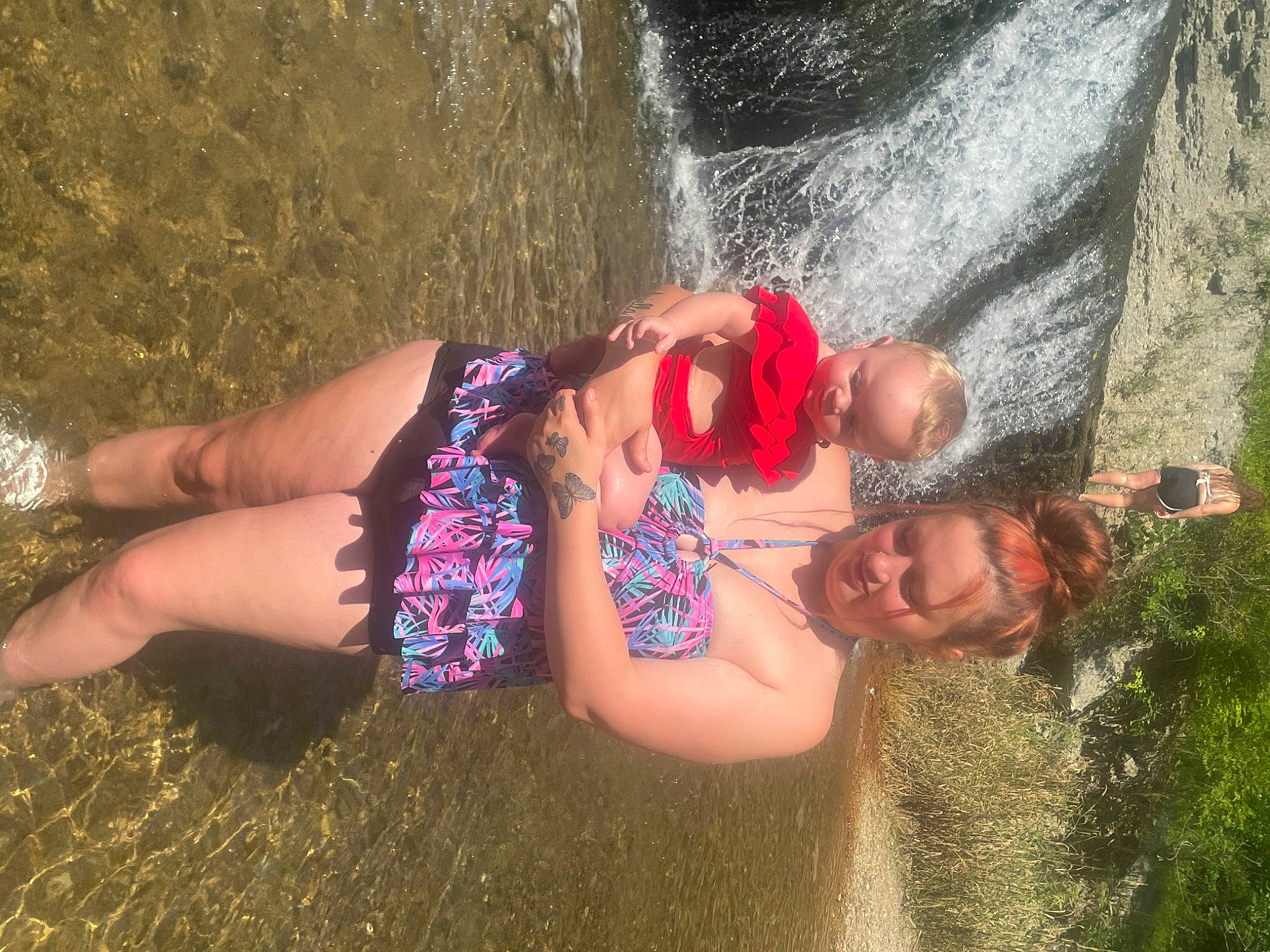 Ariella joined the competition — help win amazing prizes! child, dress, fun, grass, hair, happy, human, human_leg, joy, landscape, leisure, people_in_nature, person, plant, recreation, smile, sunglasses, swimwear, thigh, tree