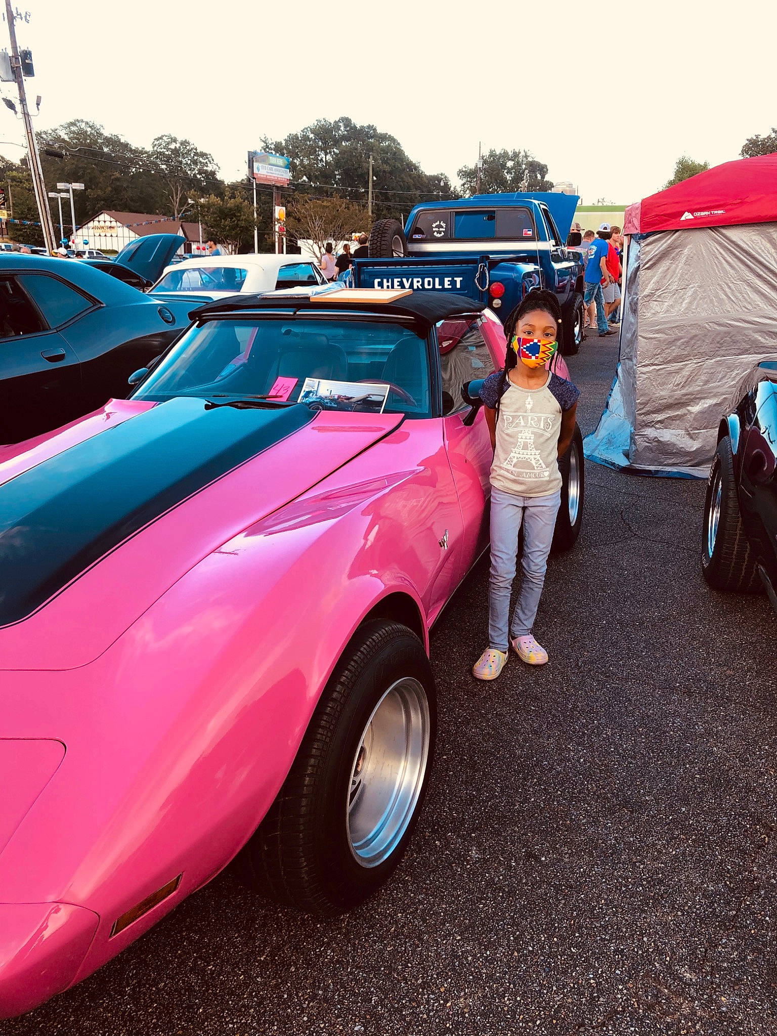 Alexus joined the competition — help win amazing prizes! auto_show, automotive_design, car, classic, classic_car, coupe, custom_car, fender, hood, motor_vehicle, muscle, person, pink, vacation, vehicle, vintage_car