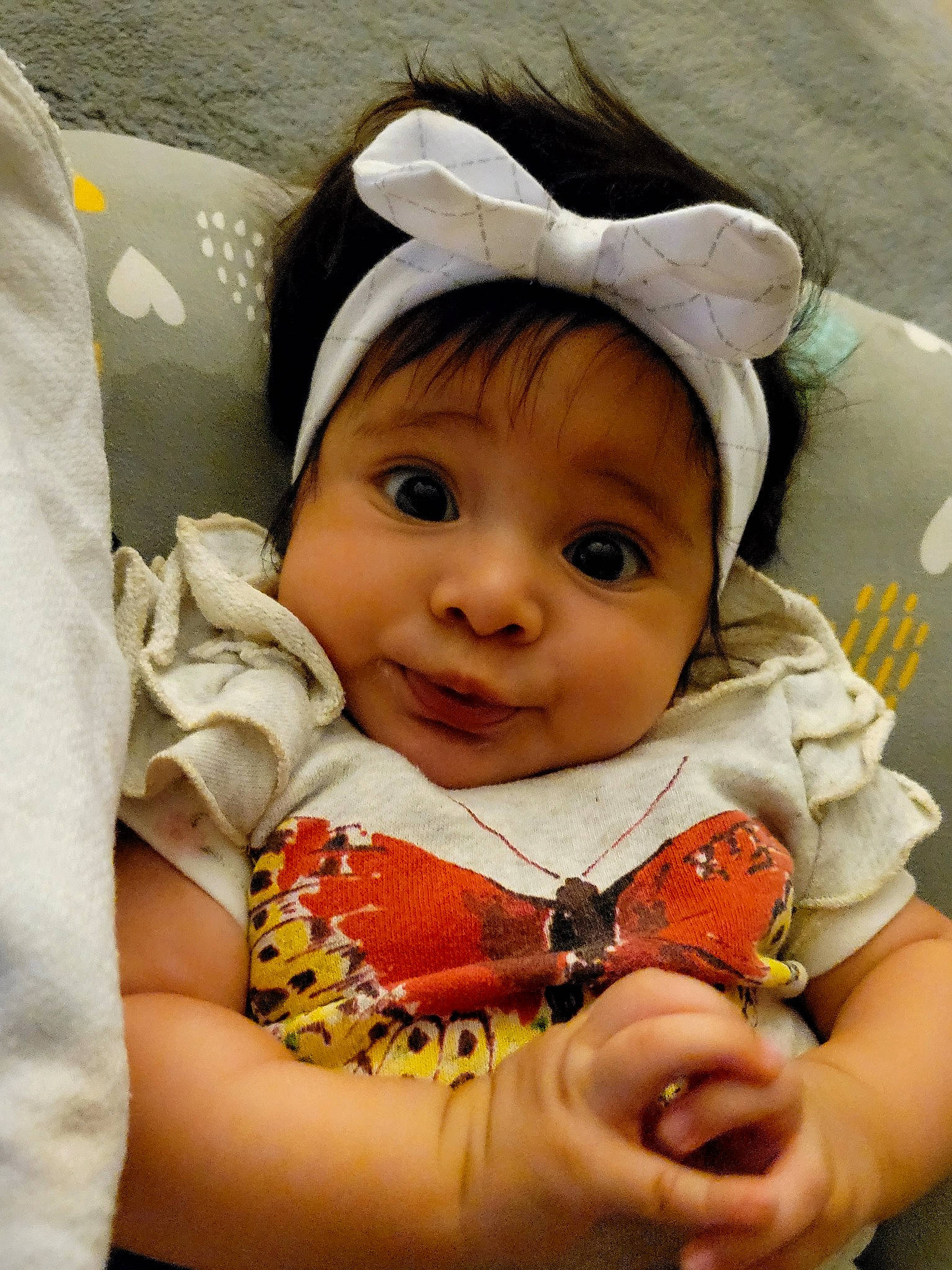 Destiny joined the competition — help win amazing prizes! baby, baby_toddler_clothing, cap, cheek, chin, comfort, eye, eyebrow, eyelash, face, gesture, happy, headwear, iris, lip, nose, person, skin, sleeve, smile