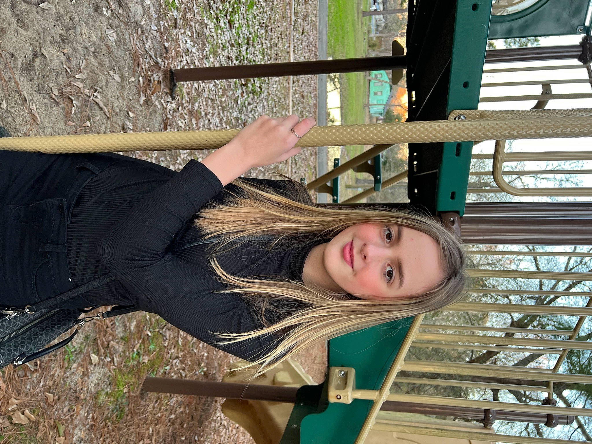 Bethany is registered to the contest to win money with this photo: fun, grass, happy, human_leg, joy, leisure, people_in_nature, person, plant, portrait_photography, recreation, smile, thigh, tree, wood