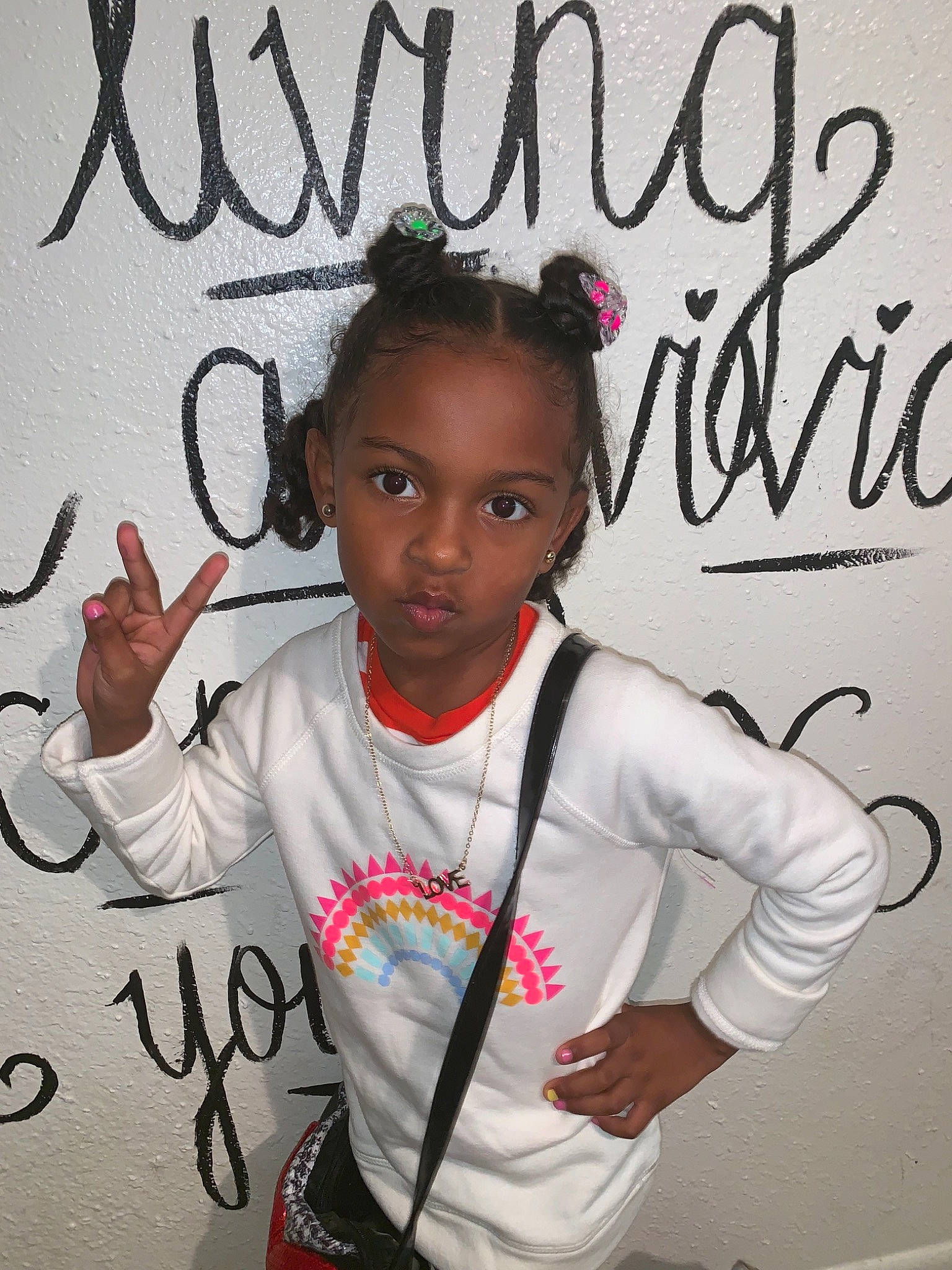 Koko is registered to the contest to win money with this photo: art, calligraphy, child, cool, person