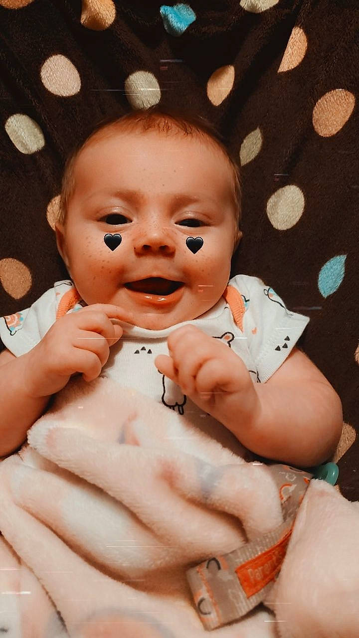 Chloie is registered to the contest to win money with this photo: baby, baby_products, baby_toddler_clothing, cheek, child, comfort, eyebrow, eyelash, finger, gesture, happy, lip, mouth, nail, nose, person, skin, smile, stomach, thumb
