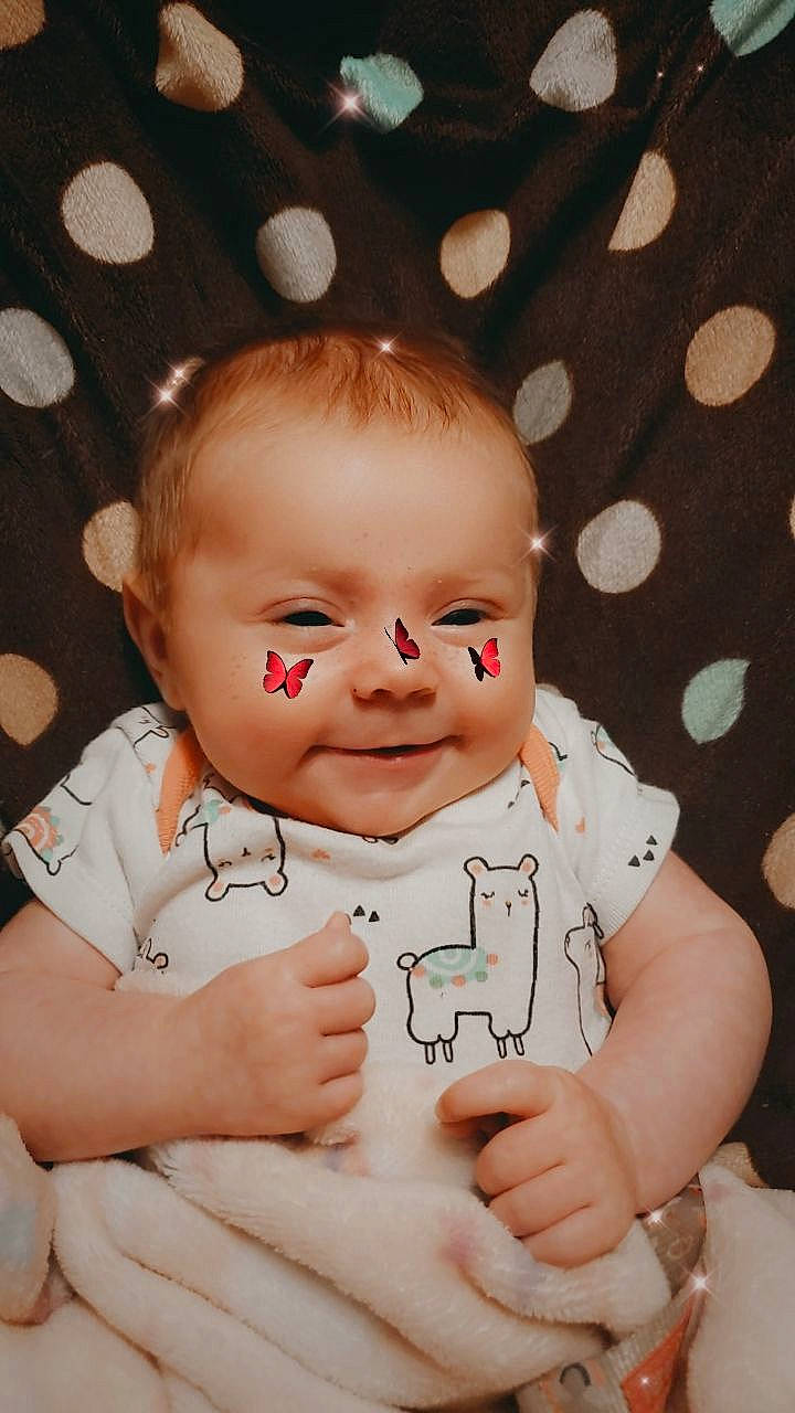 Chloie joined the competition — help win amazing prizes! arm, baby, baby_toddler_clothing, cheek, chin, eye, finger, gesture, hairstyle, hand, happy, head, iris, lip, nose, person, skin, sleeve, smile, toddler