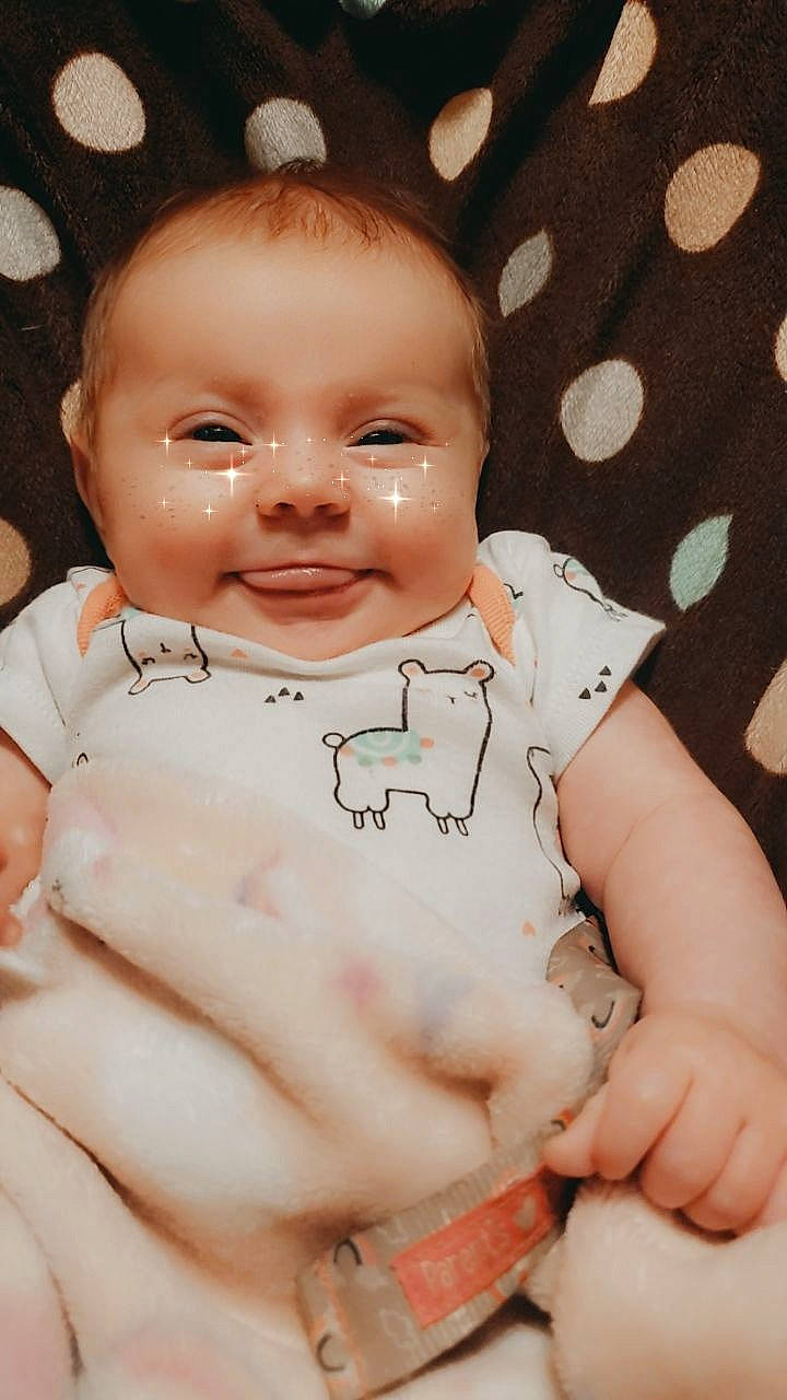 Chloie joined the competition — help win amazing prizes! arm, baby, baby_toddler_clothing, cheek, chin, eye, gesture, happy, human_body, joy, lip, mouth, neck, nose, person, pink, skin, sleeve, smile, stomach