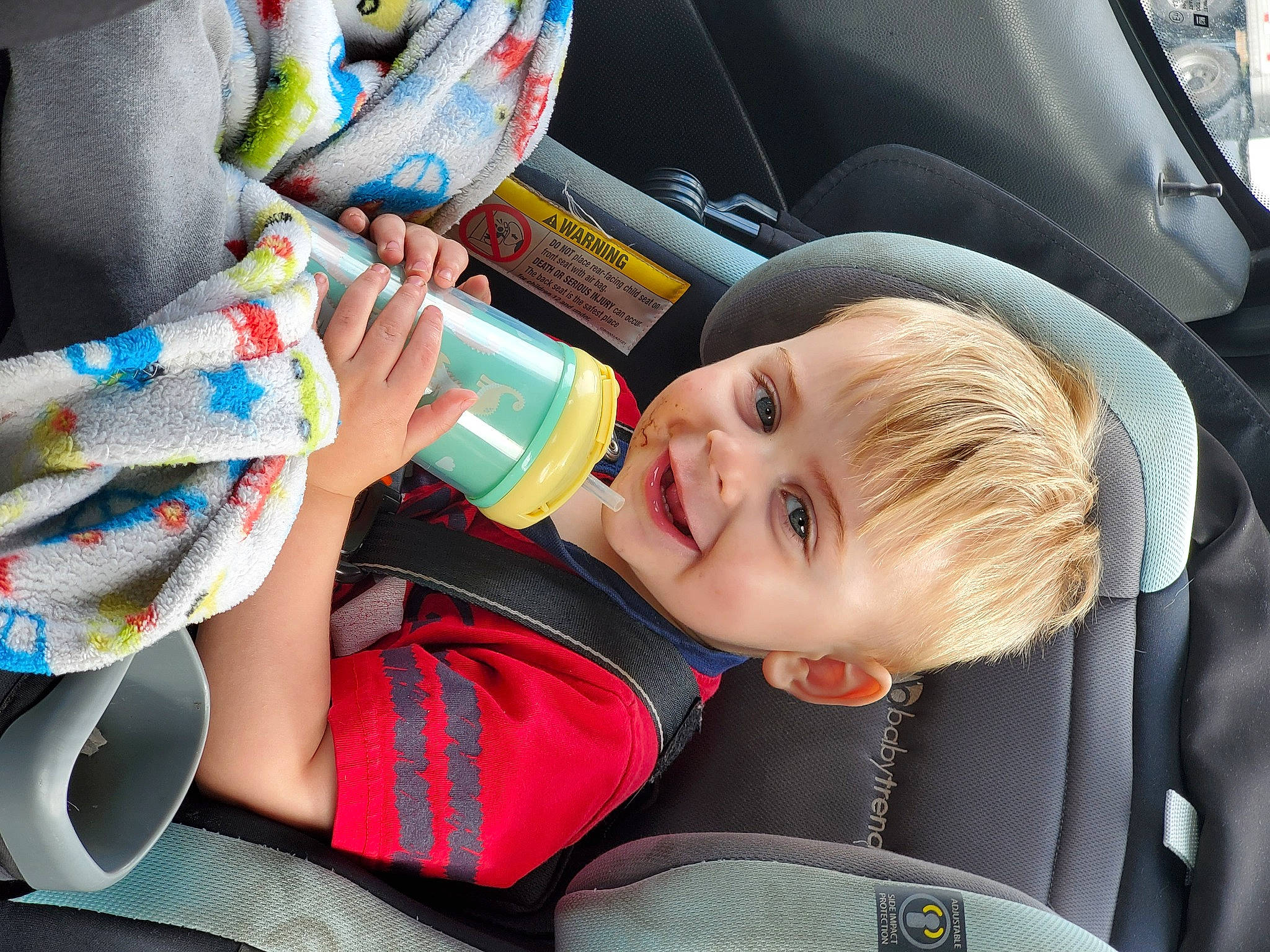 Zane joined the competition — help win amazing prizes! auto_part, automotive_design, automotive_exterior, baby_carriage, baby_products, car, car_seat, child, family_car, finger, fun, hairstyle, happy, joy, motor_vehicle, person, product, seat_belt, smile, steering_wheel