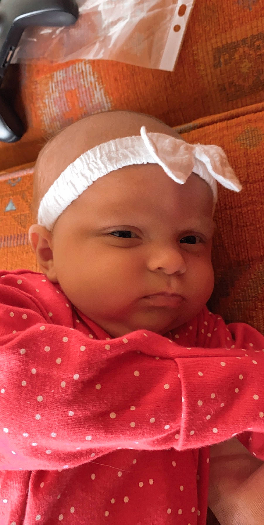 Ava-mae joined the competition — help win amazing prizes! baby, cheek, child, face, hair_accessory, head, headgear, headwear, lip, mouth, nose, person, pink, skin, toddler