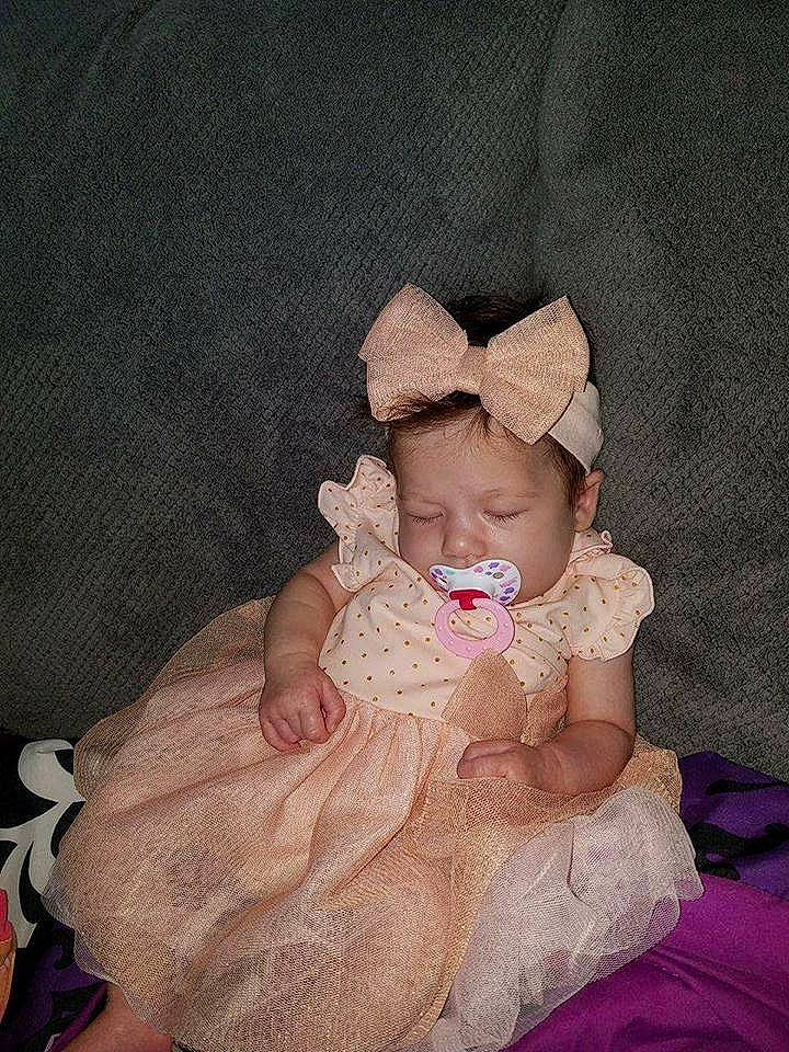 Kyra joined the competition — help win amazing prizes! child, girl, hair_accessory, headgear, infant, joy, person, pink, product, skin, smile, textile, toddler