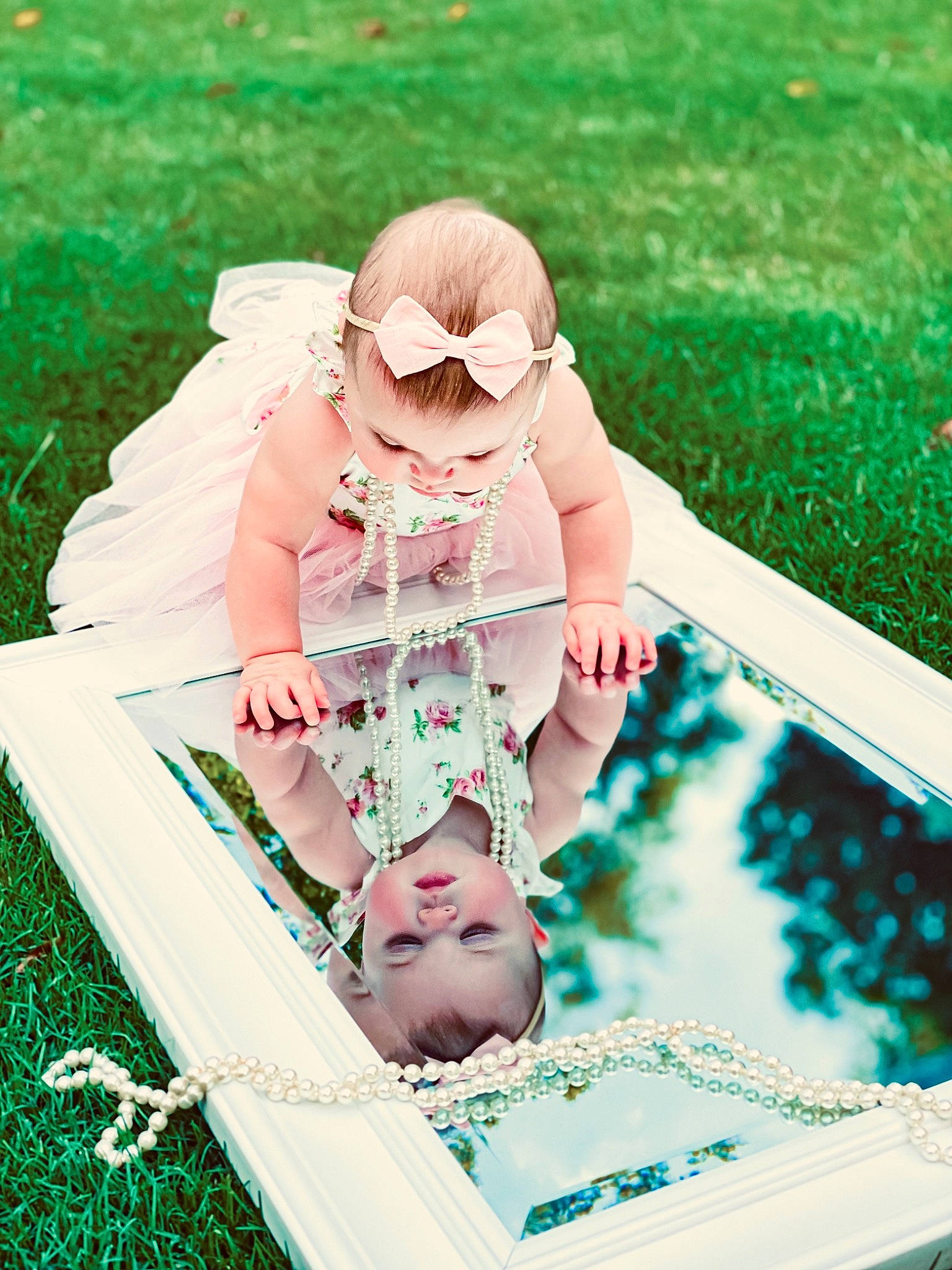 Madilynn joined the competition — help win amazing prizes! baby, beauty, child, eyewear, fun, glasses, grass, green, happy, human_body, leisure, magenta, morning, people_in_nature, person, pink, product, recreation, sunglasses, toddler