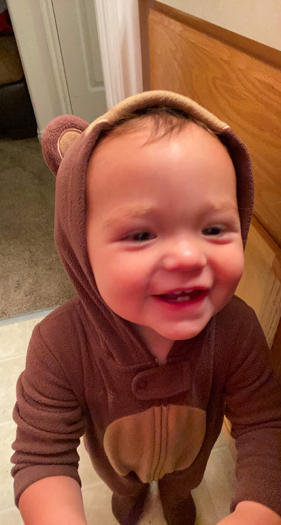 Indie joined the competition — help win amazing prizes! baby, baby_toddler_clothing, cheek, chin, ear, eye, eyebrow, eyelash, face, facial_expression, happy, iris, joy, lip, mouth, nose, person, skin, sleeve, smile