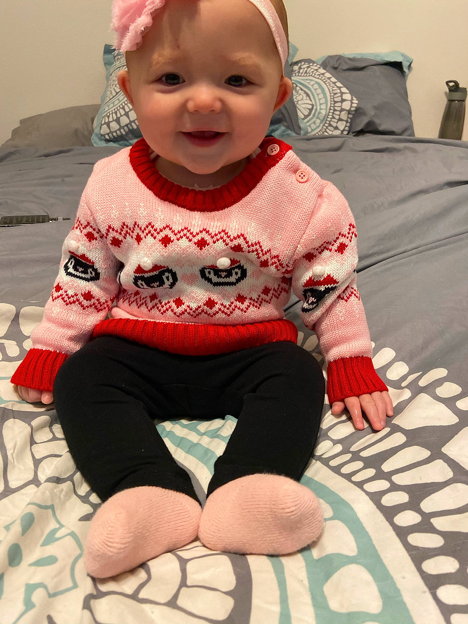 Indie is registered to the contest to win money with this photo: baby, baby_toddler_clothing, cheek, chin, clothing, dress, eye, face, facial_expression, happy, head, leg, lip, neck, outerwear, person, photograph, pink, skin, sleeve