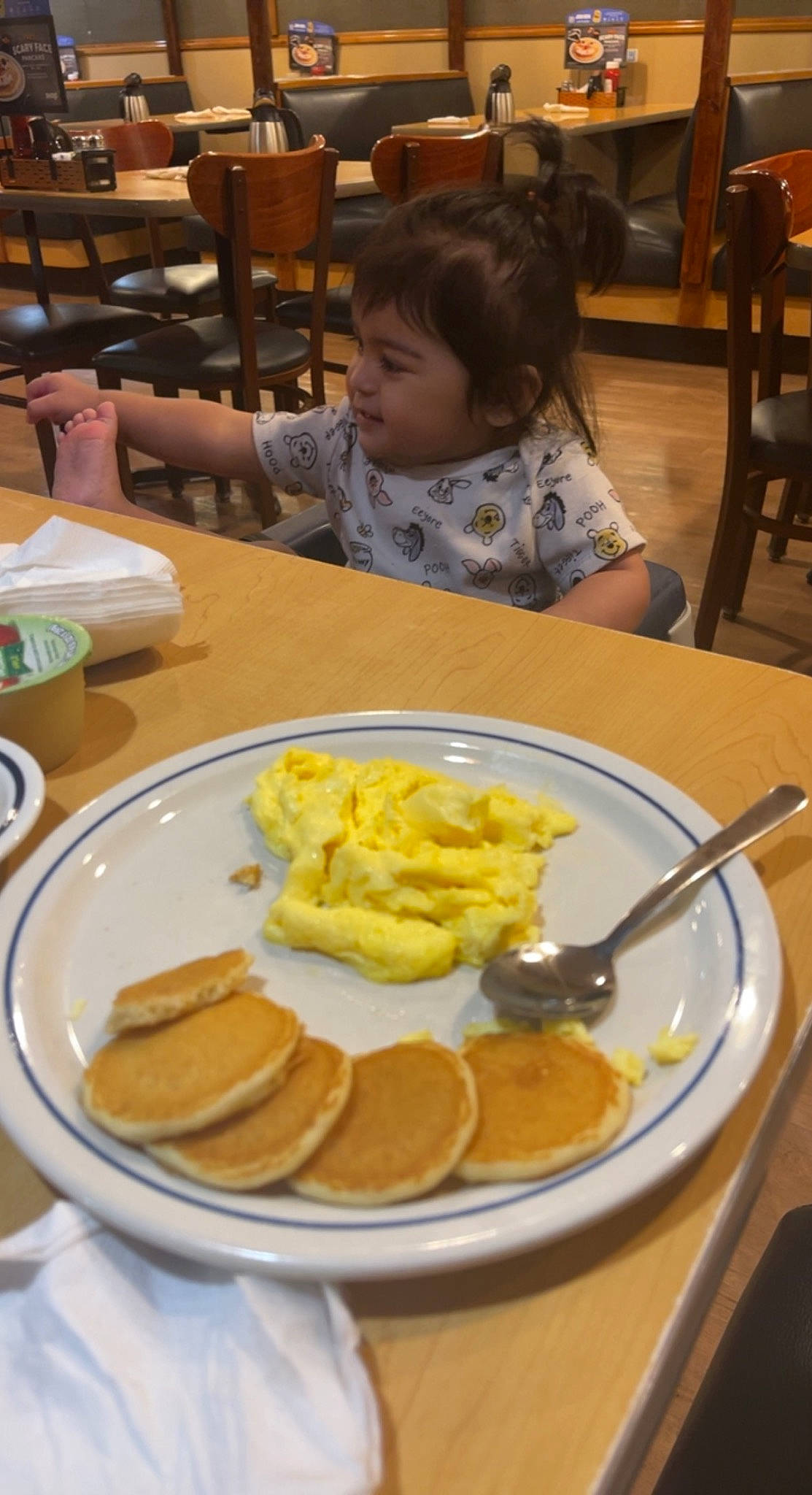 Lilith is registered to the contest to win money with this photo: chair, comfort_food, cuisine, dish, dishware, finger_food, food, fork, german_food, ingredient, junk_food, pancake, person, plate, platter, produce, recipe, serveware, table, tableware