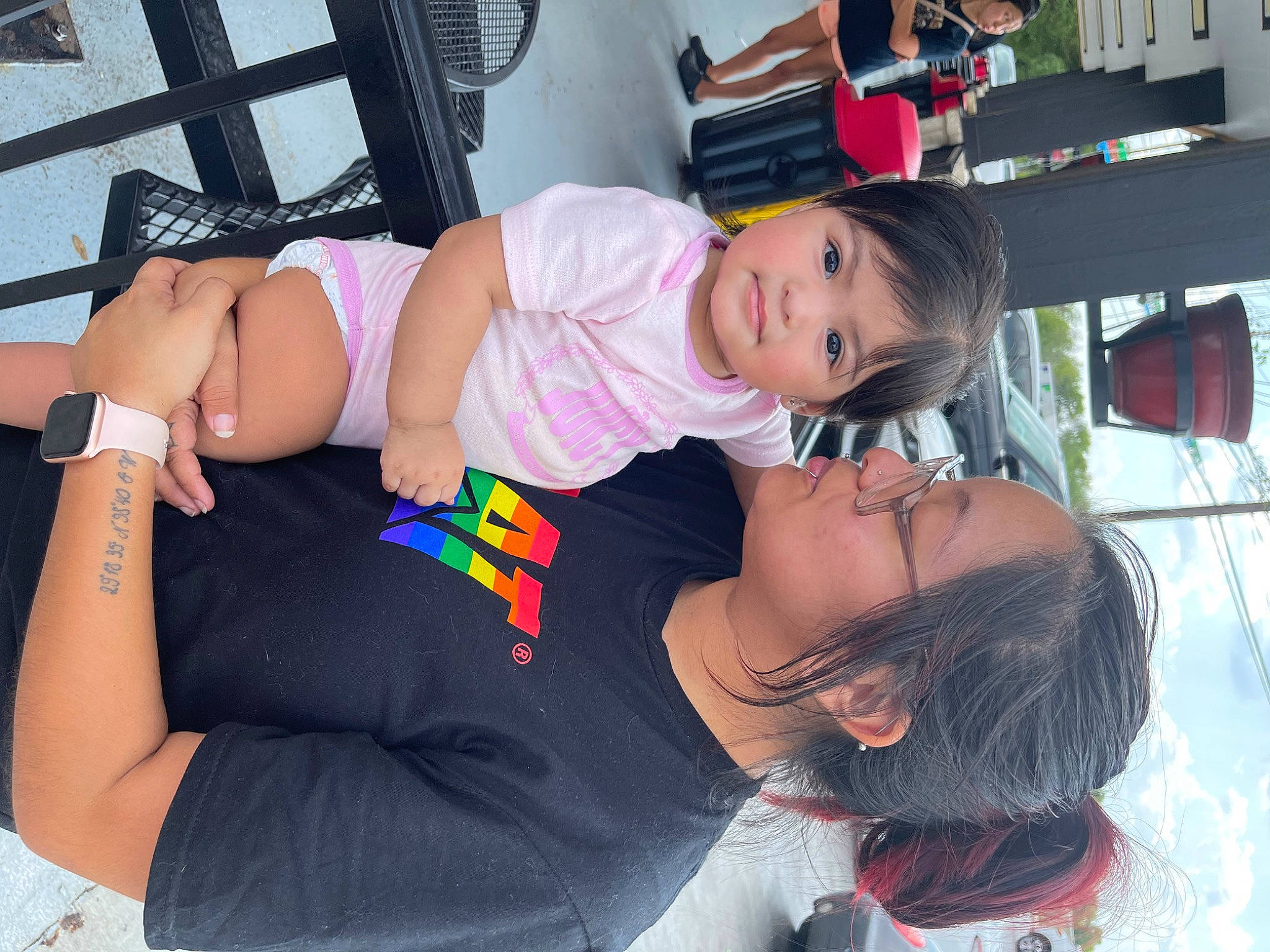 Lilith joined the competition — help win amazing prizes! abdomen, arm, baby, dress, event, fashion, fun, happy, human_leg, knee, lap, leg, leisure, person, plant, sandal, shorts, sitting, thigh, toddler