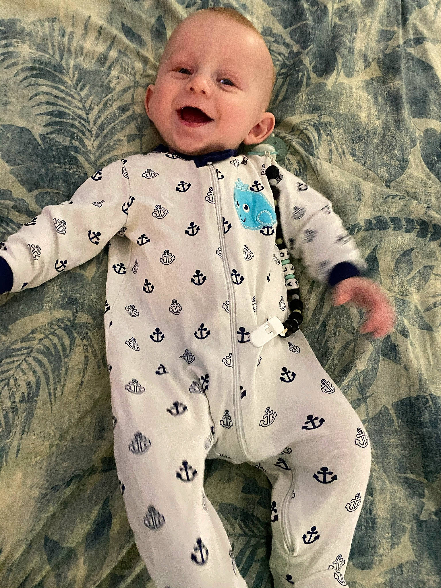 Ashtyn joined the competition — help win amazing prizes! baby, baby_toddler_clothing, child, clothing, collar, comfort, eye, grass, happy, head, linens, pattern, people_in_nature, person, play, skin, sleeve, smile, t_shirt, textile