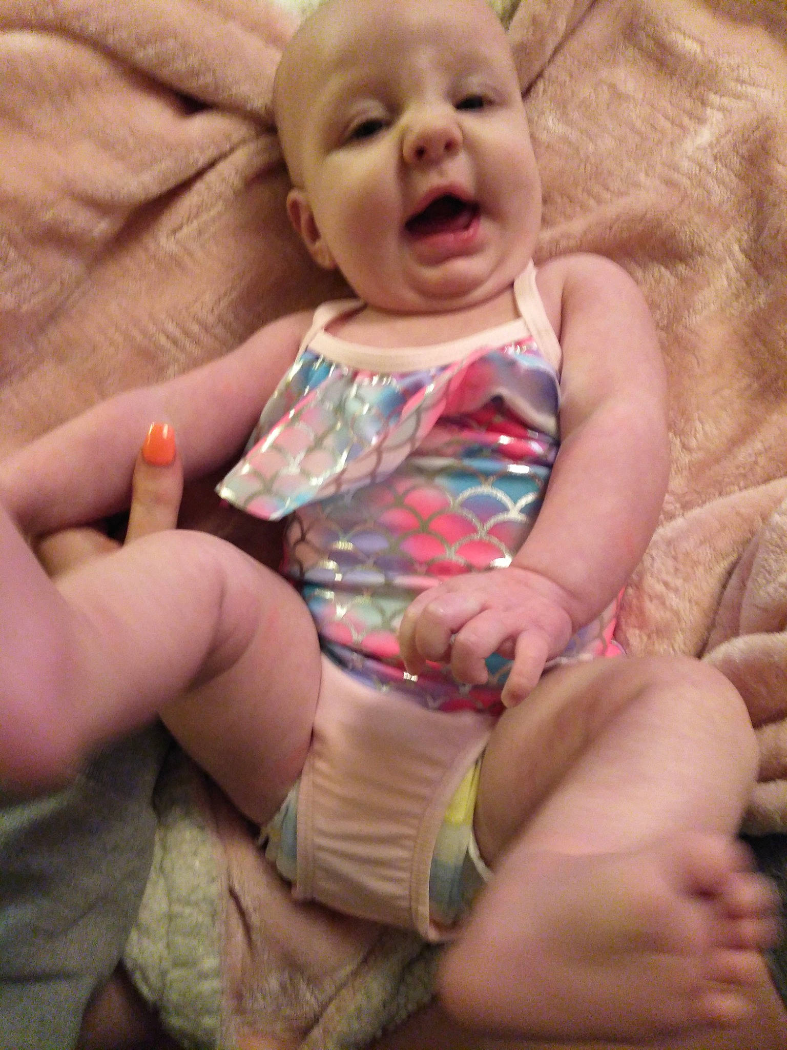 Annaliese joined the competition — help win amazing prizes! baby, child, finger, hand, leg, nail, person, thumb, toddler