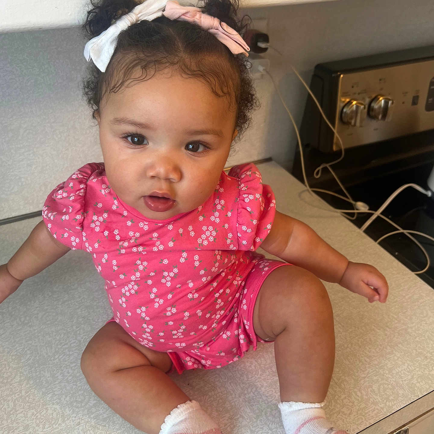 Nayeli is registered to the contest to win money with this photo: accessories, baby, bodypart, clothing, drawer, dress, face, finger, footwear, furniture, hand, head, hosiery, indoors, person, photography, portrait, sitting, sock, wood