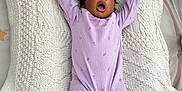 Zuri joined the competition — help win amazing prizes! baby, baby_pose, blanket, celebration, cozy, cute, foot, hand, indoor, infant, knit_blanket, newborn, one_month, onesie, person, portrait, purple_clothing, sleepy, wooden_sign, yawning