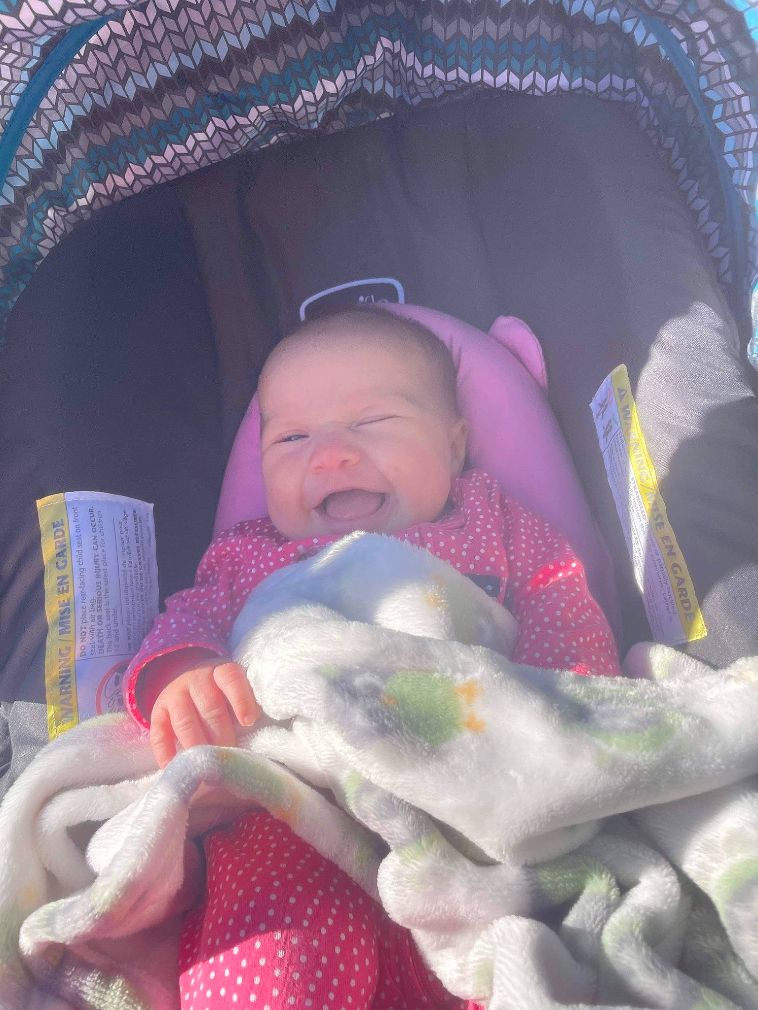 Aurelia joined the competition — help win amazing prizes! baby, baby_carriage, baby_products, baby_sleeping, baby_toddler_clothing, beauty, cheek, child, comfort, finger, head, headgear, infant_bed, lap, linens, mouth, person, purple, skin, textile