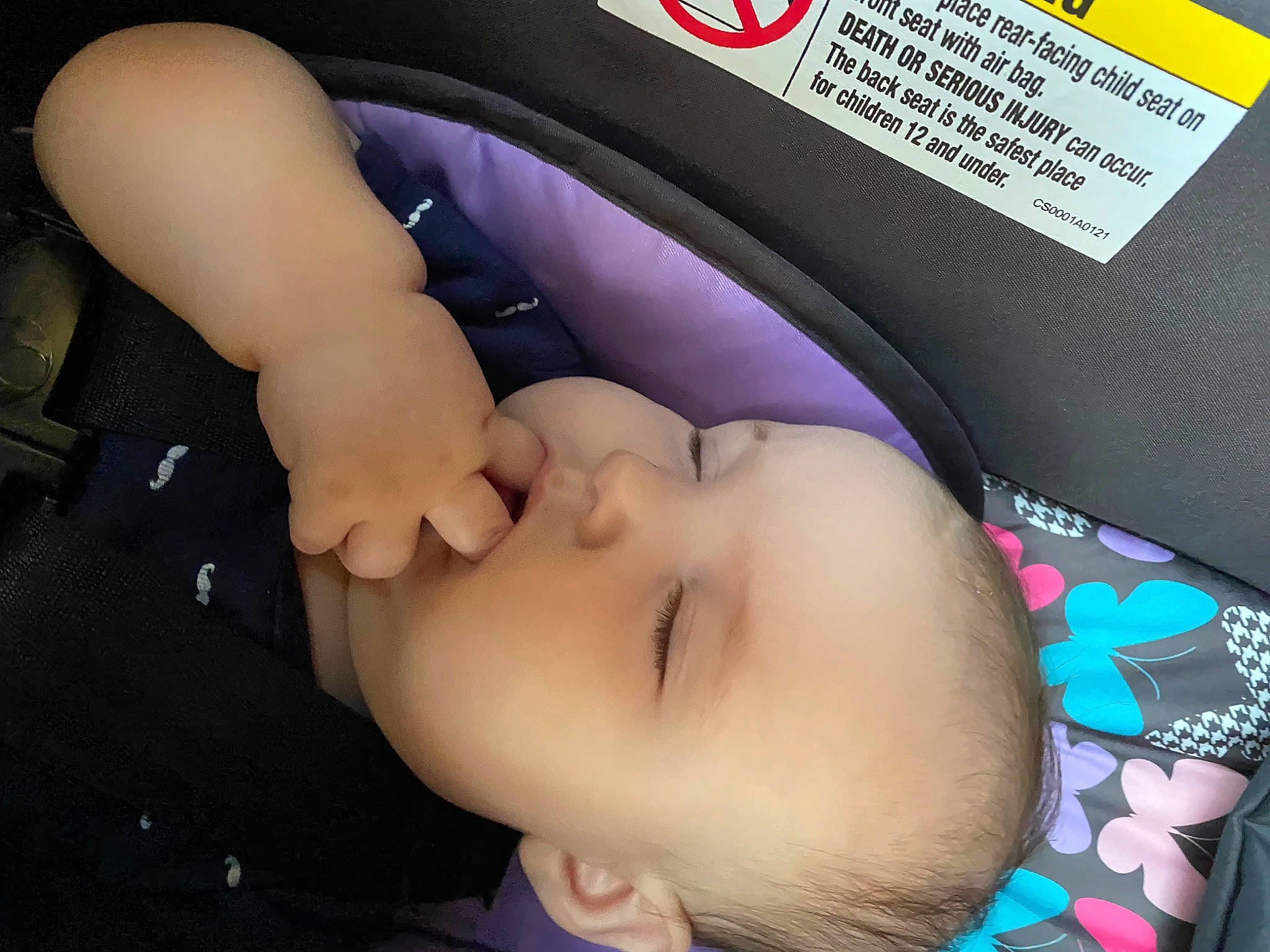 Ava joined the competition — help win amazing prizes! baby, baby_products, baby_sleeping, baby_toddler_clothing, bedtime, car_seat, cheek, child, comfort, eyebrow, eyelash, magenta, material_property, mouth, nap, nose, person, skin, sleep, thumb