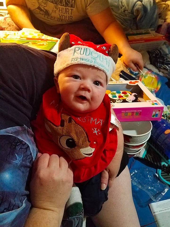 Benjamin is registered to the contest to win money with this photo: child, fun, headgear, headwear, infant, person, play, product, toddler