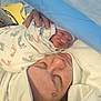 Edwin joined the competition — help win amazing prizes! adult, baby, bed, blanket, blue_drape, closeup, face, hand, hat, hospital, hospital_gown, intimate, medical, mother, newborn, parent, resting, skin, swaddled, tattoo